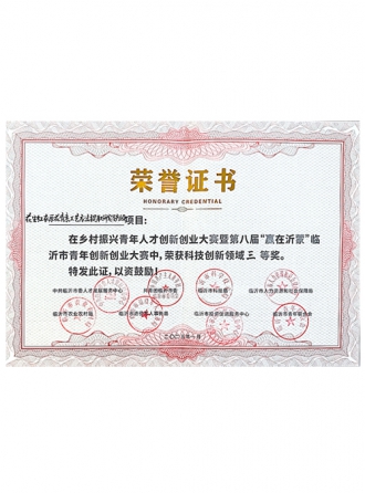 Third Prize in Science and Technology Innovation